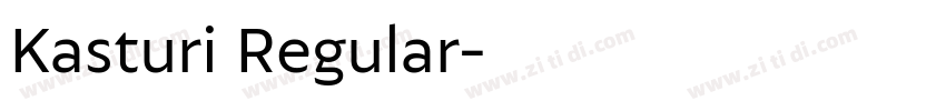 Kasturi Regular字体转换